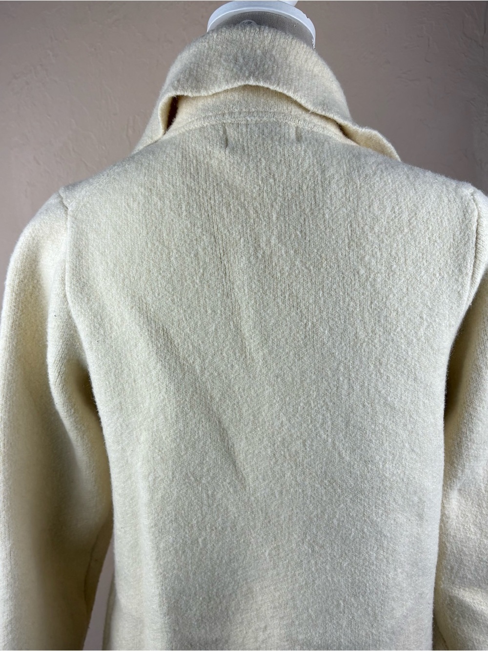 L’Academie London Cardigan Cream Knit Sweater Women’s Size Small Soft Minimalist - Picture 11 of 15